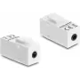Keystone modulis DELOCK stereo ligzda sievišķā 3.5 mm 4‑pin uz stereo ligzdu sievišķo 3.5 mm 4‑pin balts