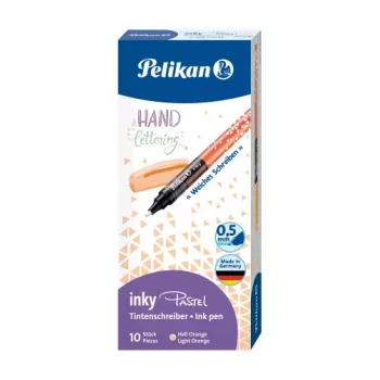 Stick ballpoint pen Pelikan Inky 273 Oranža 10 gab.