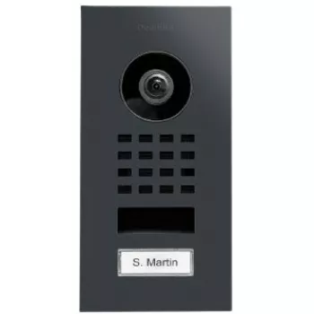 Zem sienas montējama IP videodurvju stacija DoorBird D1101V — RAL 7016 apdare