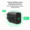 Barošanas adapteris zaļa Cell PowerSource Solo30 30W melns — USB-C viena porta lādētājs