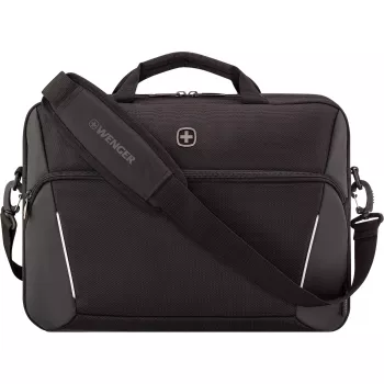 Portfeļa soma klēpjdatoram Wenger XE Compact Brief 16 ar planšetdatora kabatu, melna