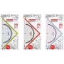 Triangle Herlitz 11367950 plastmasas, zils, sarkans, caurspīdīgs, dzeltens