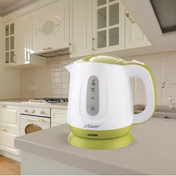 Feel-Maestro MR013 zaļš elektriskais tējkanna 1 L 1100 W Zaļš, Balts