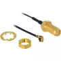 Antena DeLOCK RP-SMA WL I-PEX M / RP-SMA F melna