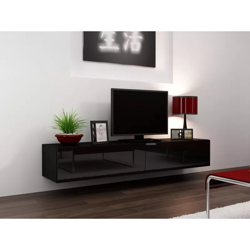 Cama TV statīvs VIGO '180' 30/180/40 melns/melns glancēts