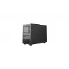 Datora korpuss DeepCool CH160 PLUS Small Form Factor SFF ATX/mATX, rūdīts stikls, USB-C, melns