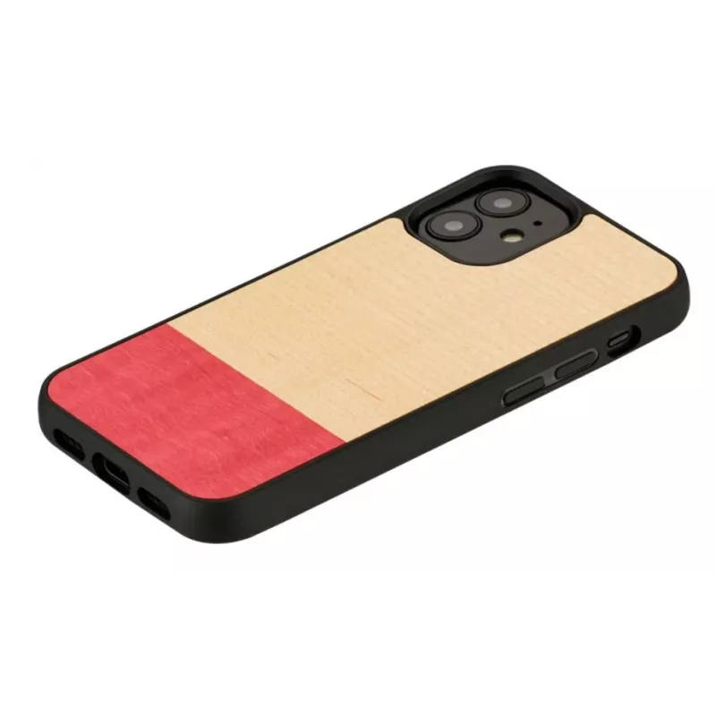Aizsargājošs tālruņa maciņš man and wood iPhone 12 mini — melns