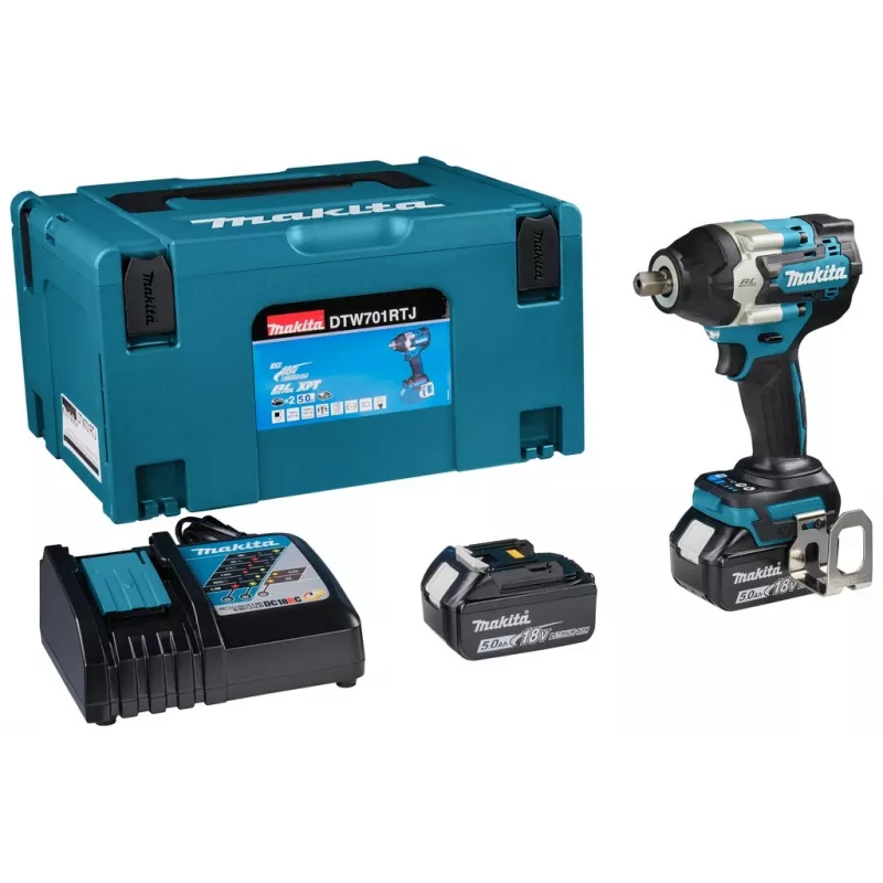 Makita DTW701RTJ bezvada skrūvgriezis/trieciendzinējs 1000 apgr./min Melns, Zils