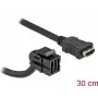 HDMI ligzda ar kabeli melns DeLOCK 86853