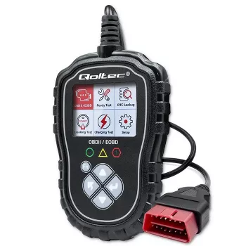 OBDII diagnostikas testētājs QOLTEC ProLine 50685 — transportlīdzekļa OBD-II skeneris 8V/25V sistēmām