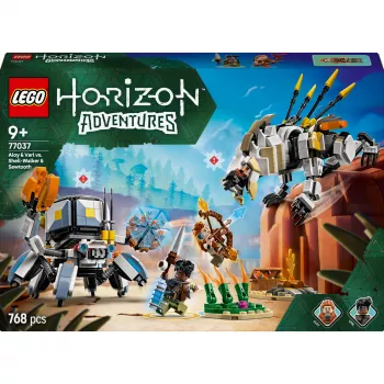LEGO komplekts Horizon Adventures 77037 – Aloy un Varl pret bruņnesi un zāģzobi, 768 detaļas, 2 minifigūras