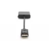 Assmann DisplayPort adaptera kabelis. DP - DVI (24+5) Tēviņš/Mātīte. 0,15 m ar bloķēšanu. Saderīgs ar DP 1.1. UL. Melns, bez ekranējuma. 32AWG (AK-340409-001-S)