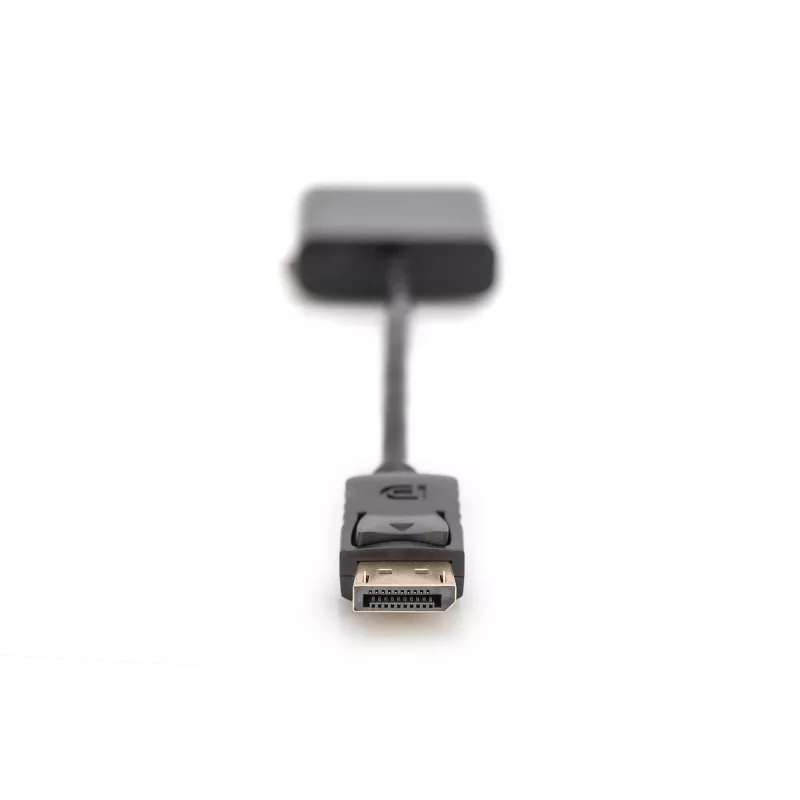 Assmann DisplayPort adaptera kabelis. DP - DVI (24+5) Tēviņš/Mātīte. 0,15 m ar bloķēšanu. Saderīgs ar DP 1.1. UL. Melns, bez ekranējuma. 32AWG (AK-340409-001-S)