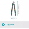 Gardena zaru šķēres TeleCut Pro S pelēks/tirkīzs 52 cm - 67 cm (12040-88)