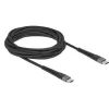 USB kabelis DeLOCK 81126 USB 2.0 3 m USB C melns