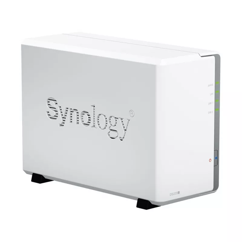 Synology DiskStation DS223J NAS/glabāšanas serveris galddatoram Realtek RTD1619B 1 GB DDR4 DiskStation Manager balts