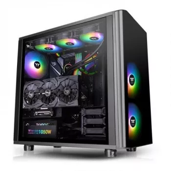 Thermaltake View 31 TG - ARGB Edition - MIDI tornis - ATX - bez barošanas bloka (PS/2) - Melns - USB/Audio