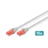 Patch Cord Digitus CAT 6 U/UTP LSZH 0.5m 10 gab.