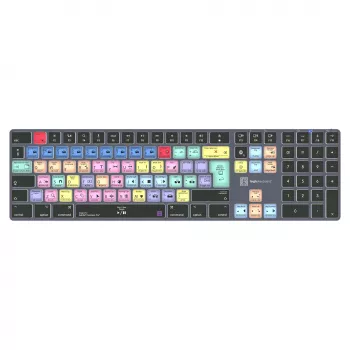LogicKeyboard Titan DE Mac tastatūra programmai Adobe Premiere Pro CC — Vācu izkārtojums