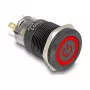 Slēdzis DELOCK 22023 19 mm 12 V ar 5 lodējamiem pieslēgumiem