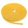 LABEL THE CABLE LTC PRO Roll Strap, abpusējs āķa un cilpas rullis, 25 m dzeltens