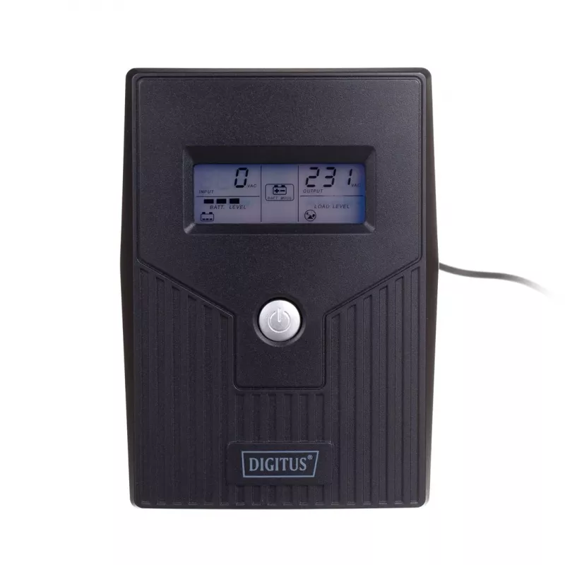 Nepārtrauktās barošanas avots DIGITUS DN-170063-LCD-B 0,6 kVA (360 W) ar LCD