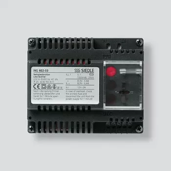 Siedle NG 402-03 - melns - Siedle - 0 - 40 °C - CE - 107 mm - 60 mm (200033590-00)