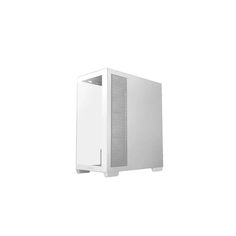 PC Case DeepCool CG580 4F V2 Midi Tower balta — ATX, rūdīts stikls, 3x120mm sānu ventilatori, 360mm sānu radiatora atbalsts
