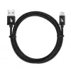 USB - USB C 3 m. kabelis, lentes, melns