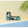 Aizsargājošs tālruņa maciņš iKins Samsung Galaxy Note 20 — Aqua Agate dizains