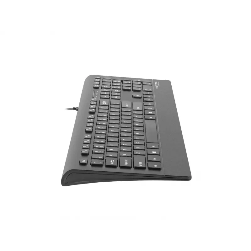 Vadu tastatūra NATEC BARRACUDA ES — kompakts izkārtojums, membrānas slēdži, USB savienojums