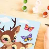 Gleznošanas pēc numuriem komplekts Ravensburger CreArt Happy Deer — numurēts audekla gleznošanas komplekts