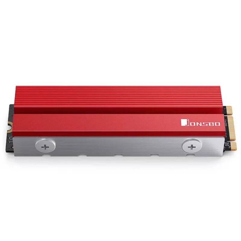 M.2 SSD dzesētājs Jonsbo M.2-6 RED 2280 pasīvs radiators 2280 NVMe/SATA diskiem