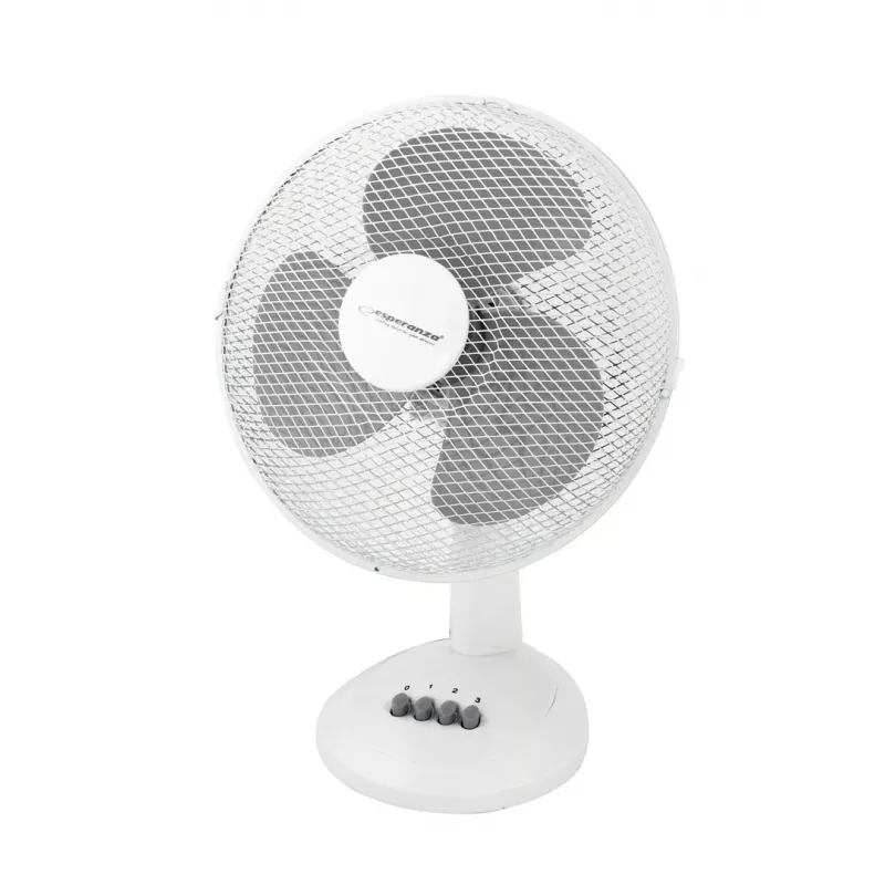 Esperanza EHF003WE, 12'' galda ventilators, balts un pelēks