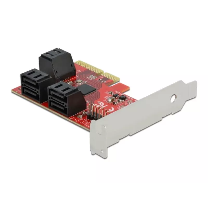 SATA PCI Express x4 karte DeLOCK 6 portu zema profila formas faktors