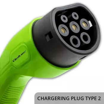 Electric car charger QOLTEC 52478 11 kW Type 2 plug 5 m kabelis