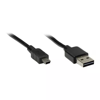 GoodConnections savienojuma kabelis USB 2.0 EASY spraudnis A uz Mini-B spraudni, melns, 1 m