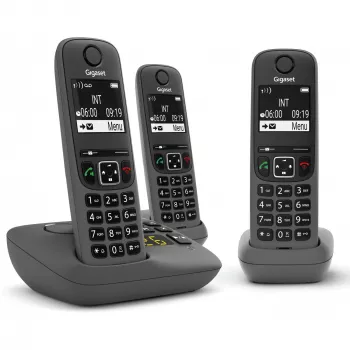 Analogais/DECT telefons Gigaset AE690A ar zvanītāja ID, bezvadu, 3 klausules