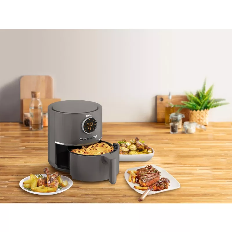 Tefal Ultra Fry Digital EY111B Viena 4,2 l 1400 W Karstā gaisa fritieris Pelēks