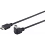 HDMI kabelis ShiverPeaks 2,0 m ar leņķa savienotāju, modelis 22221426