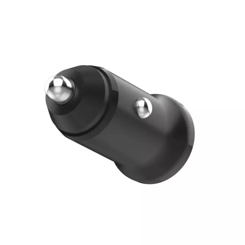 Auto USB‑C lādētājs FIXED FIXCC20N‑C‑BK 20W, viens USB‑C ports, kompakts melns 12V ligzdai