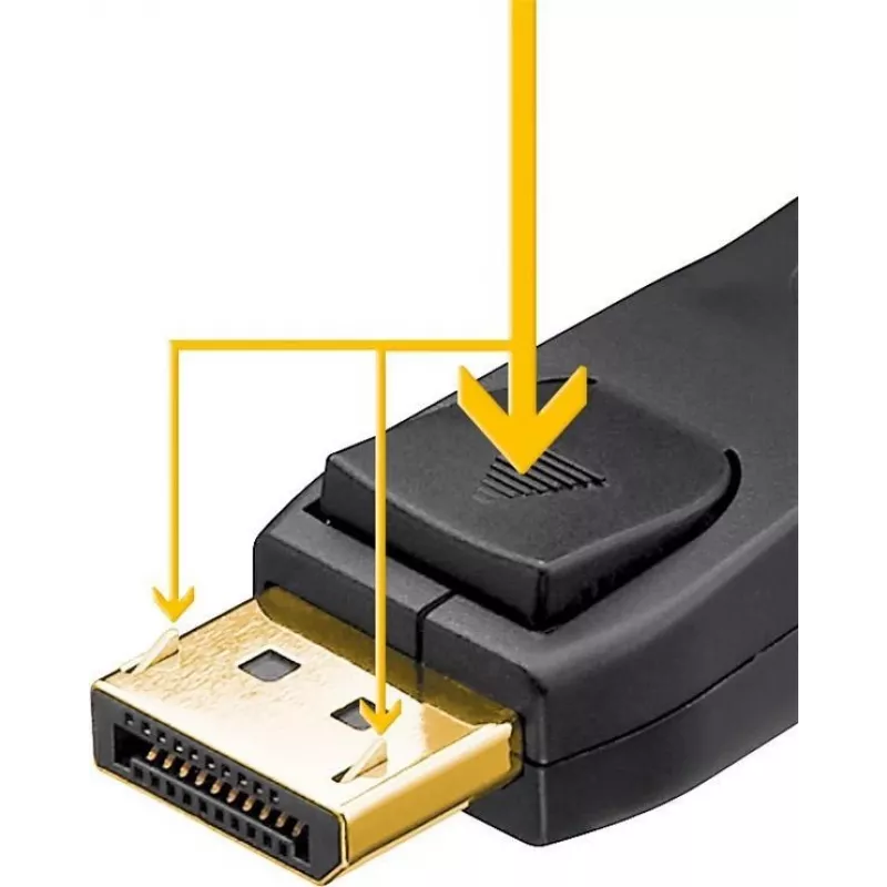 Goobay 64849 DisplayPort kabelis 1 m melns (64849)