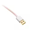 Ducky Premicord Cotton Candy spirālveida kabelis, USB Type-C uz Type-A - 1.8m