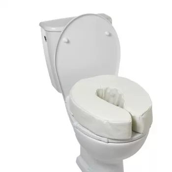 Mīksts paaugstināts tualetes sēdeklis, 5 cm