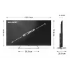 Sharp 4K Ultra HD QLED MiniLED televizors | 55JP7265E | 55 | Google TV | UHD