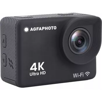 AgfaPhoto Action Cam Action Cam 4K, ūdensizturīga, Wi-Fi, lēna kustība/laika intervāls (AC9000BK)
