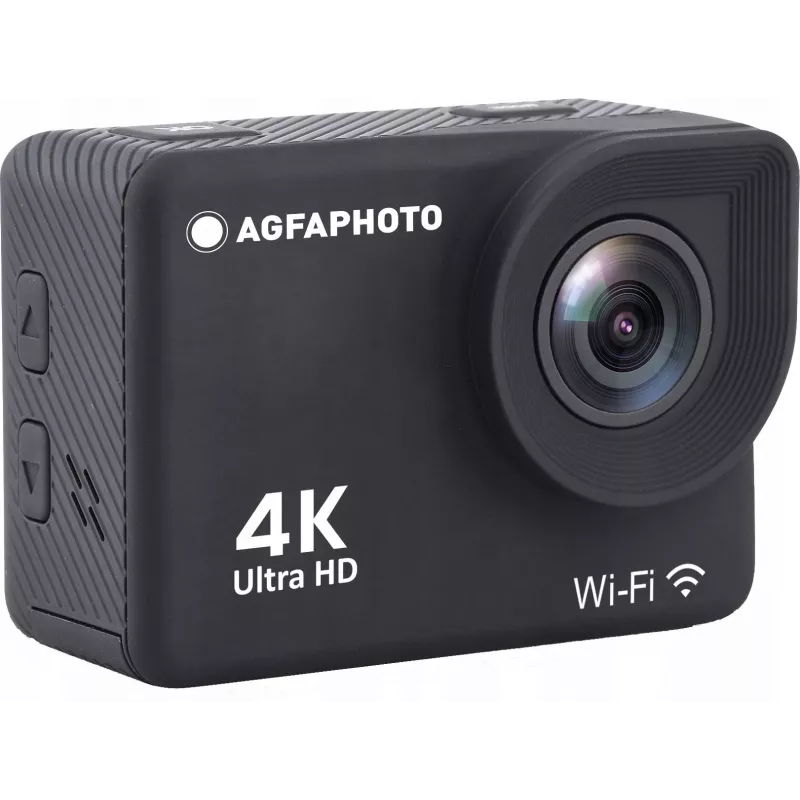 AgfaPhoto Action Cam Action Cam 4K, ūdensizturīga, Wi-Fi, lēna kustība/laika intervāls (AC9000BK)