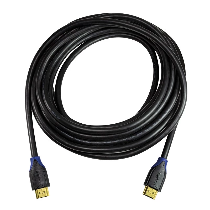 LogiLink CH0067 HDMI kabelis 15 m HDMI Type A (Standard) Melns