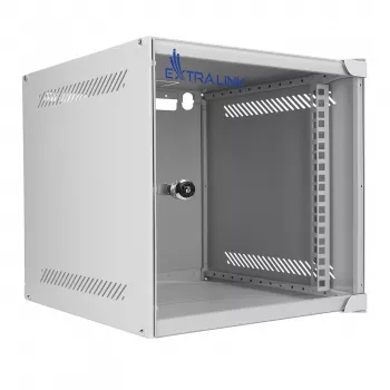 EXTRALINK LITE 6U 10 280X310 PIENENAMS UZ SIENAS STIPRINĀMS RACKMŪTA SKAPIS PELĒKS