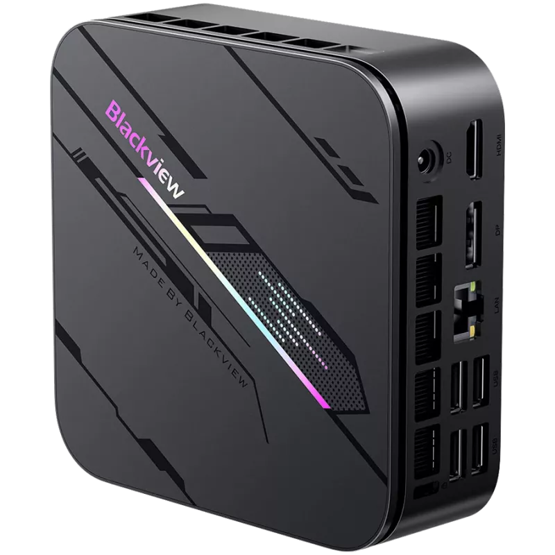 Mini PC Melnsview MP100 Pro I5-12450H 16GB 1TB W11 PRO Melns